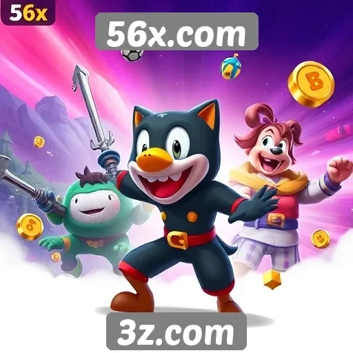 Exploração dos jogos disponíveis em 56x.com