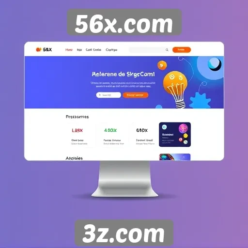 Análise da interface de usuário do 56x.com